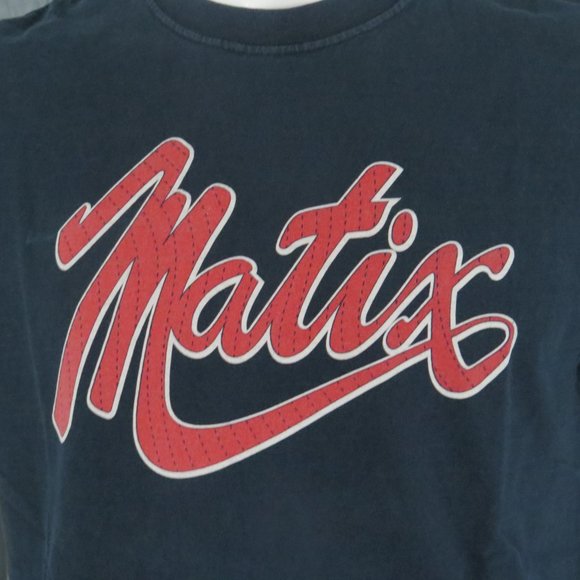 Vintage Skateboard Shirt - Matix Red Script - Men's Large - Picture 2 of 8